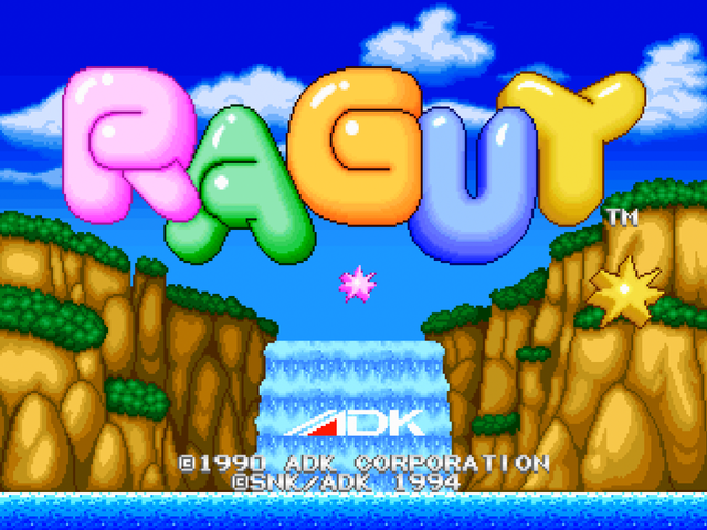Raguy title screen for Neo Geo CD